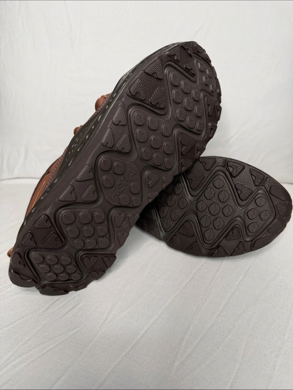 Men's HOKA ONE ONE Brown Two-Tone Athletic Sneakers